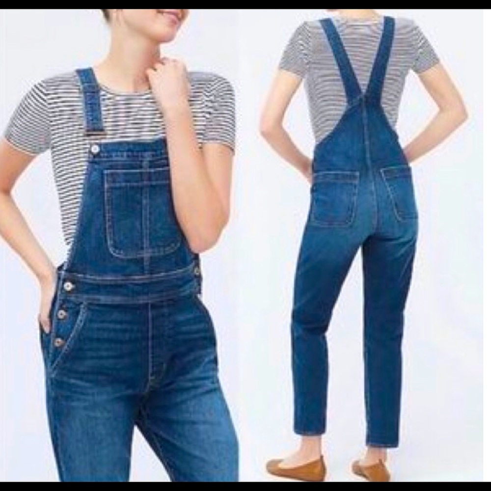 J. Crew Classic Blue Denim Overalls